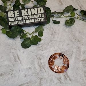 Metal jar candle topper